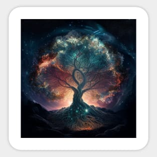 Celestial Tree Rug Sticker